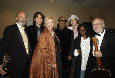 Whoopi Goldberg, Stevie Wonder, N. Paul Stookey, Mary Allin Travers, Peter Yarrow, John Mayer and Gavin DeGraw