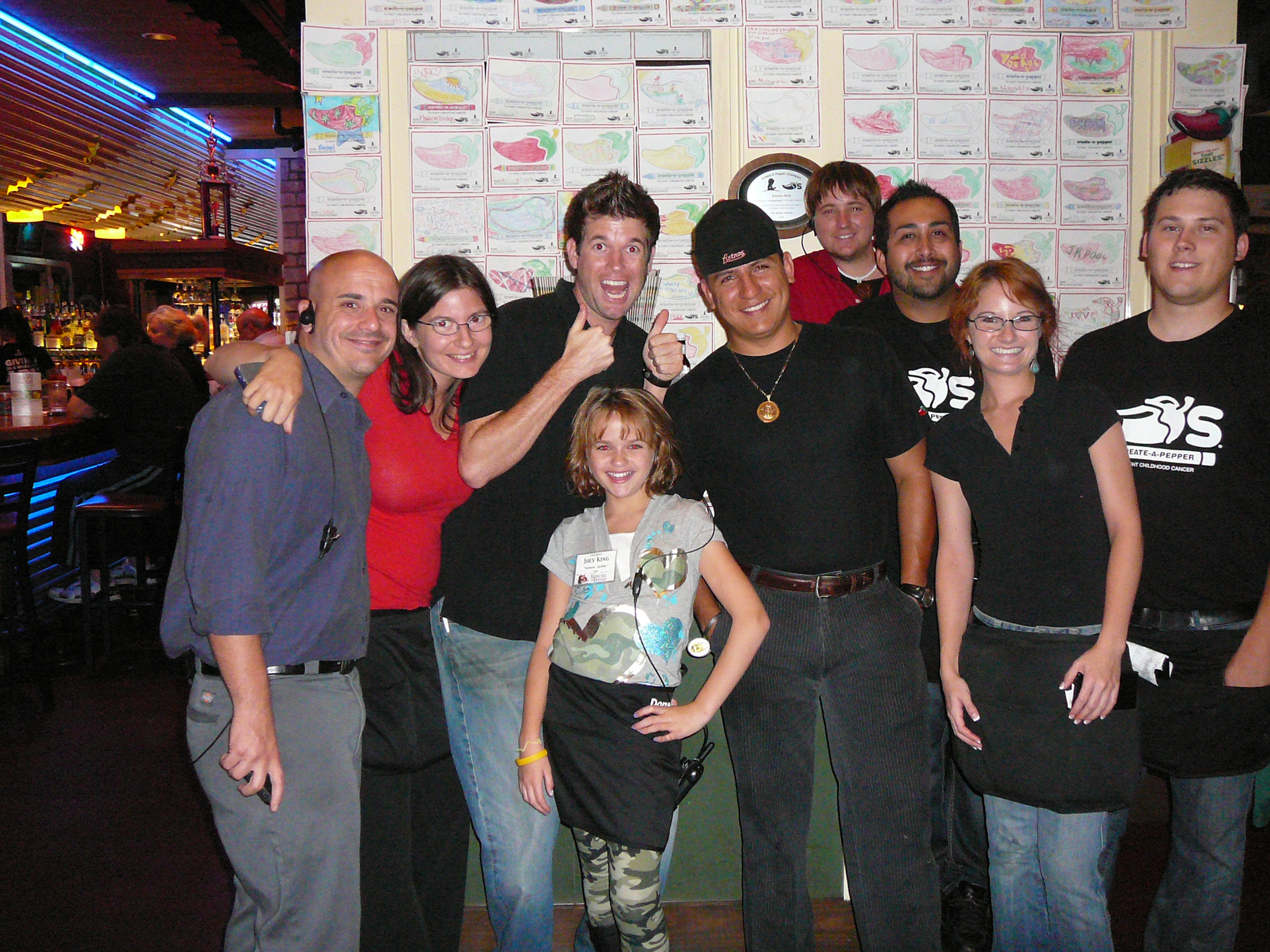 JOEY volunteering at Chili's, on Donate Profits Day-all profits donated to St. Jude Children's Hospital to help children battling life-threatening illnesses 9/27/20