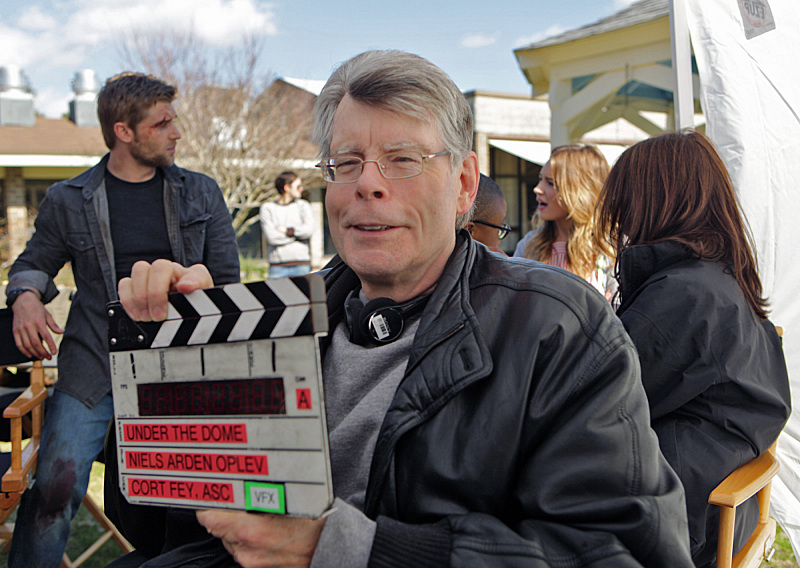 Still of Stephen King, Mike Vogel and Britt Robertson in Under the Dome (2013)