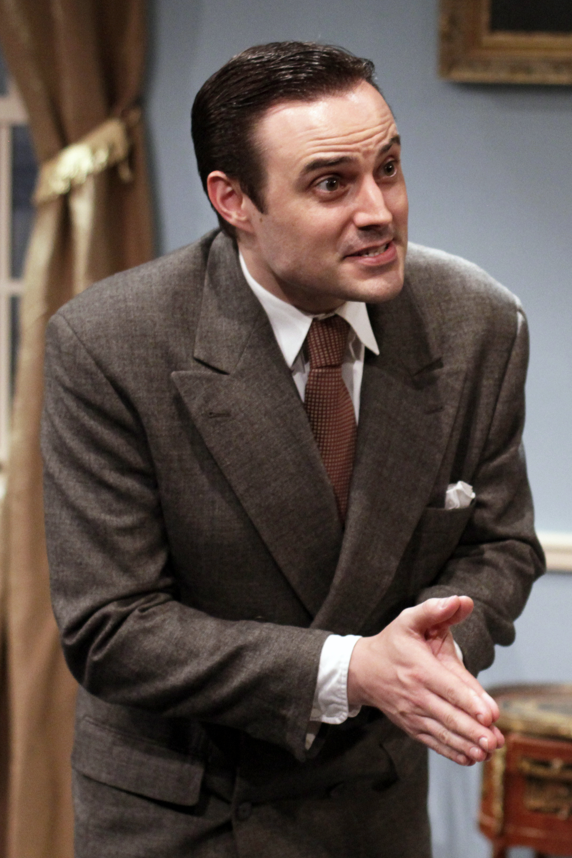 As Eddie Wister in BOTH YOUR HOUSES at the METROPOLITAN PLAYHOUSE in New York
