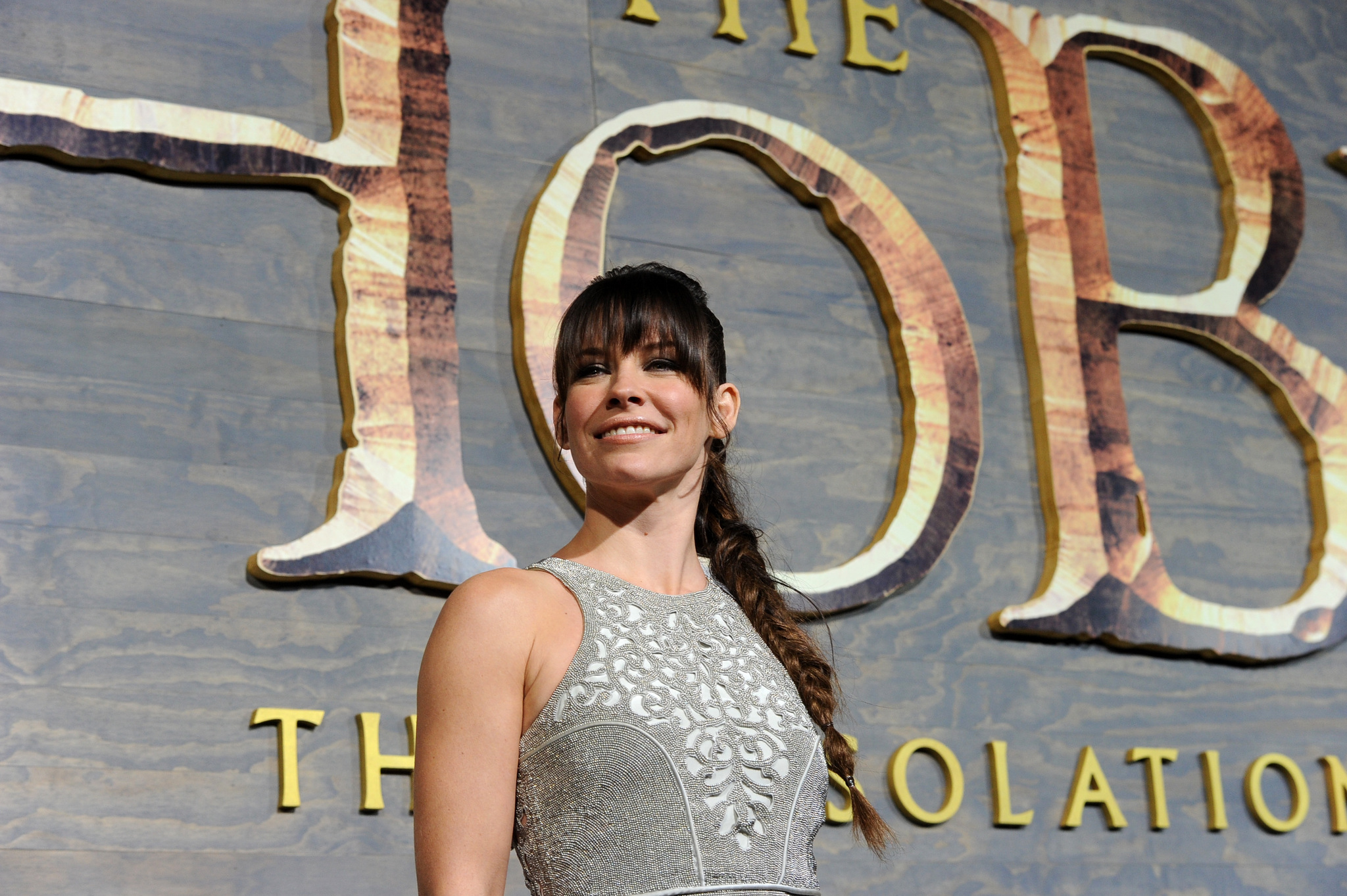 Evangeline Lilly at event of Hobitas: Smogo dykyne (2013)