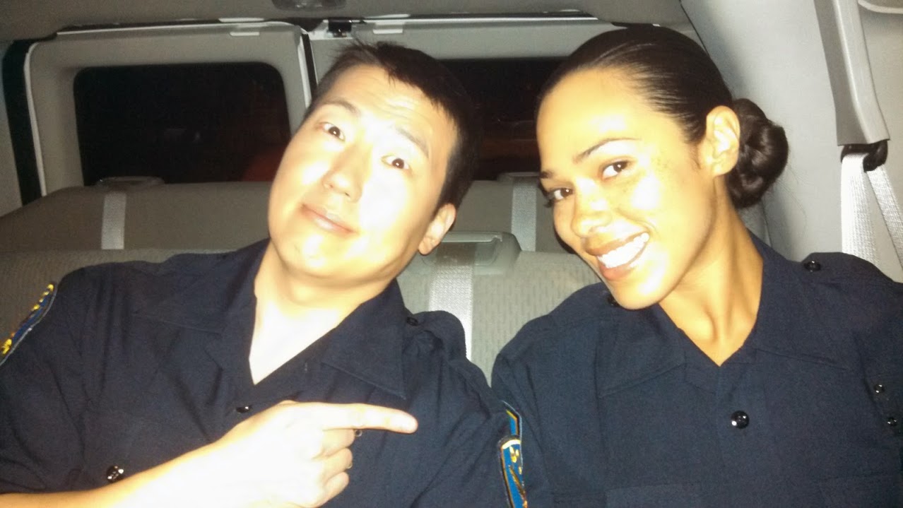 BTS shot on a feature film with my awesome partner-in-preventing-crime, Jessica Camacho!