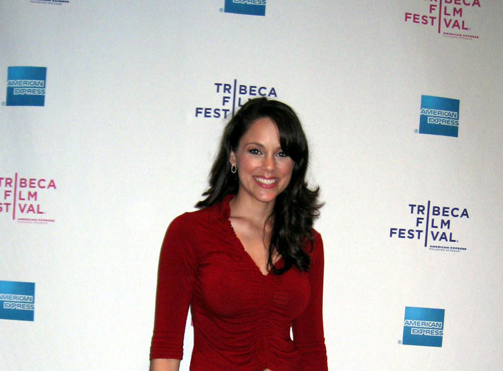 Tessa Munro on the red carpet at the Tribeca Film Festival.