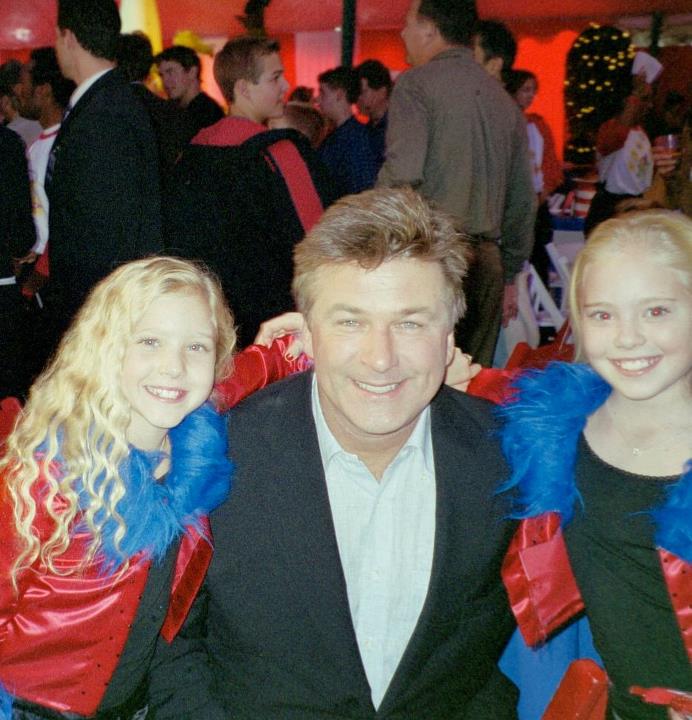 Thing One (Danielle Churchran) and Thing Two (Brittany Oaks) at The Cat in the Hat premiere with Alec Baldwin