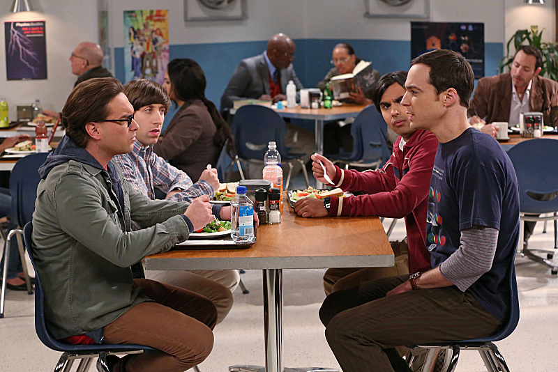 Still of Johnny Galecki, Simon Helberg, Jim Parsons and Kunal Nayyar in Didziojo sprogimo teorija (2007)