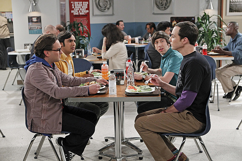 Still of Johnny Galecki, Simon Helberg, Jim Parsons and Kunal Nayyar in Didziojo sprogimo teorija (2007)