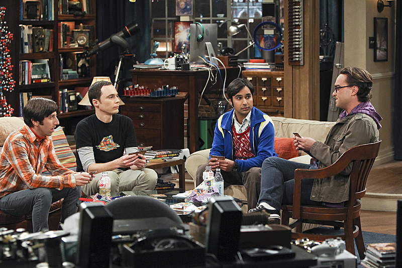 Still of Johnny Galecki, Simon Helberg, Jim Parsons and Kunal Nayyar in Didziojo sprogimo teorija (2007)