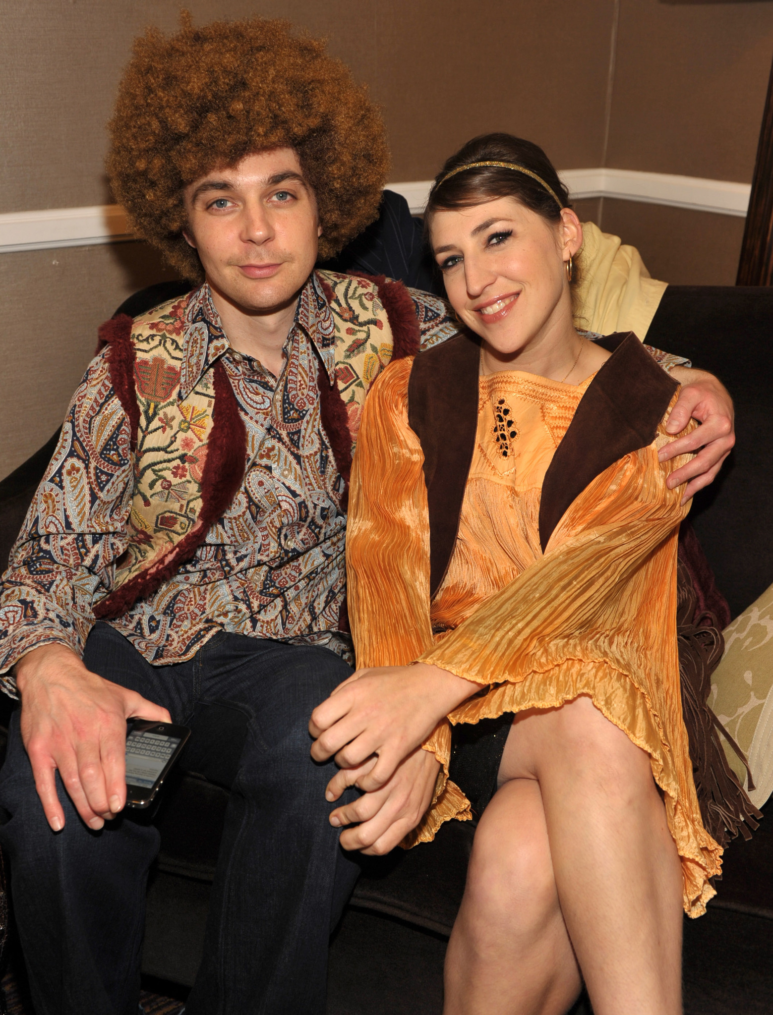 Mayim Bialik and Jim Parsons