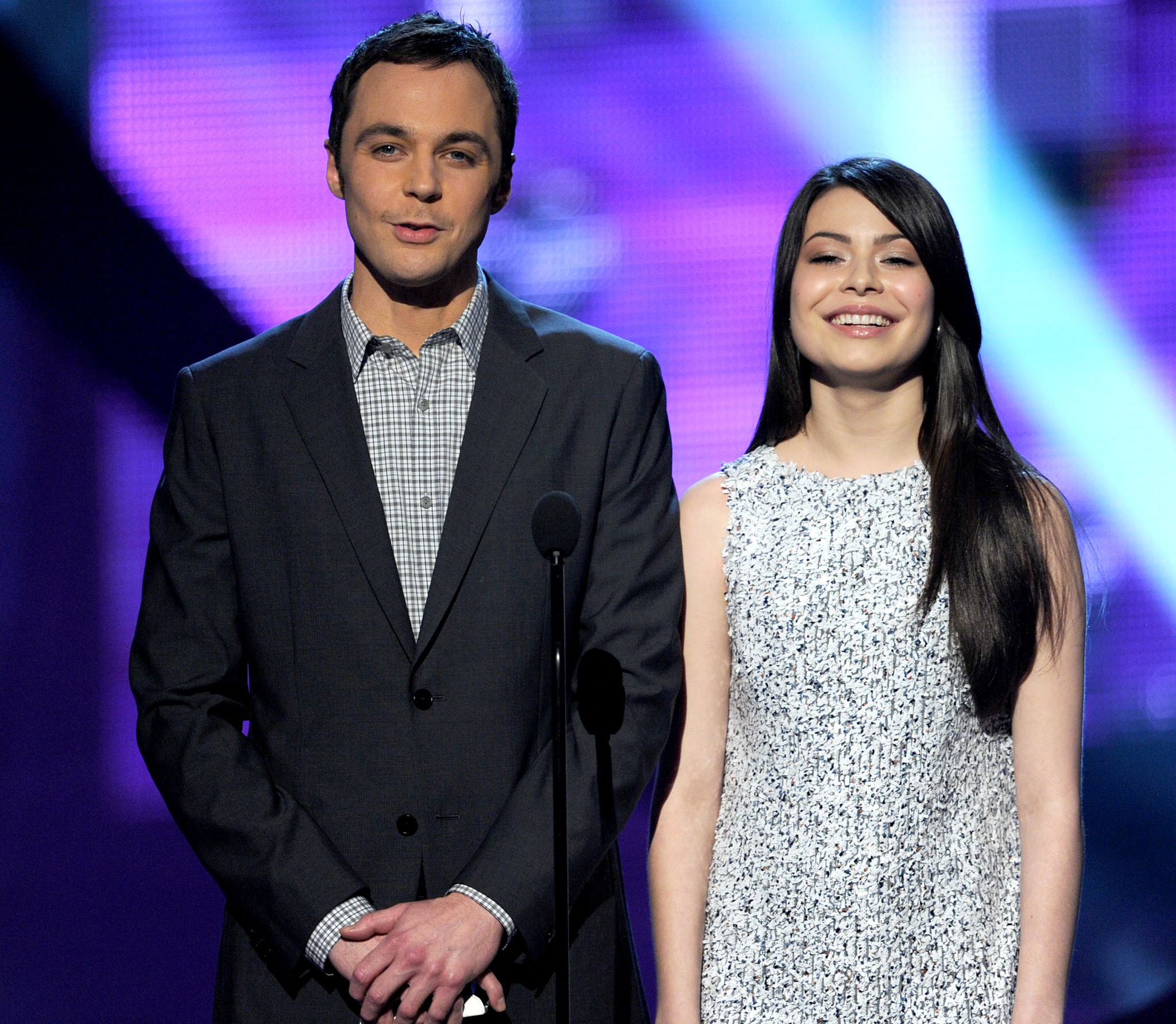 Miranda Cosgrove and Jim Parsons