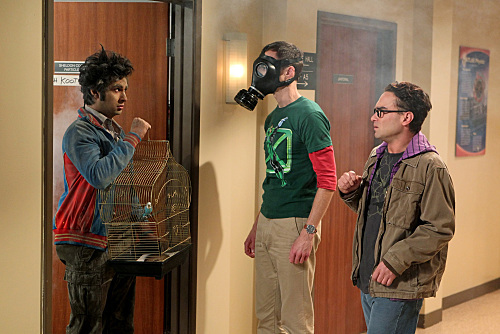 Still of Johnny Galecki, Jim Parsons and Kunal Nayyar in Didziojo sprogimo teorija (2007)