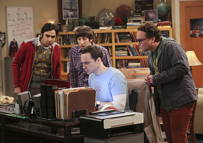 Still of Johnny Galecki, Simon Helberg, Jim Parsons and Kunal Nayyar in Didziojo sprogimo teorija (2007)