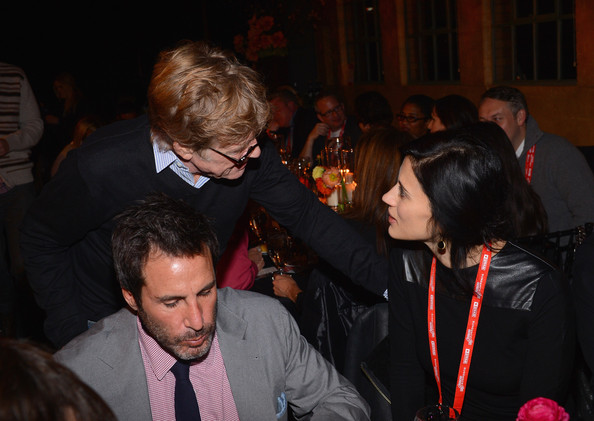 Robert Redford and Cherien Dabis at the 2013 Sundance Film Festival An Artist at the Table event.