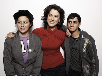 Alia Shawkat, Cherien Dabis and Melkar Muallem at the 2009 Sundance Film Festival.