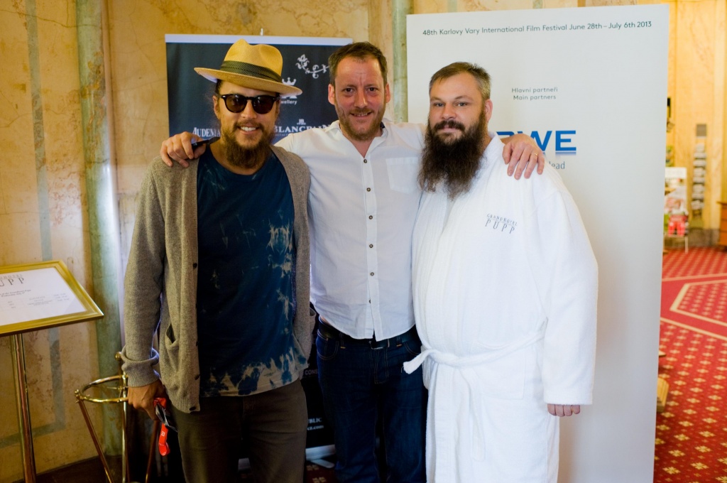 James M. Johnston and Cary Fukunaga at the Karlovy Vary Film Festival.