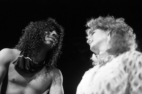 Rick James and Teena Marie performing at the Universal Amphitheatre circa early 1980s