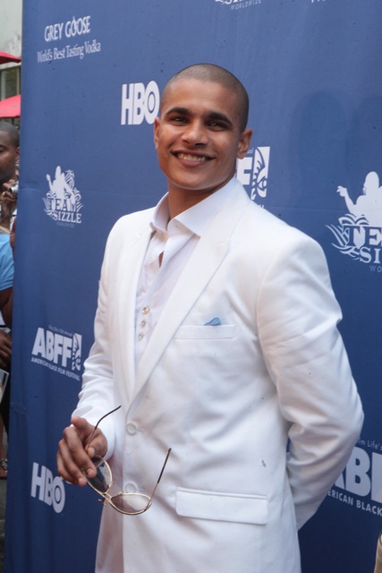 JONATHAN MCDANIEL-MIAMI ABFF RED CARPET FOR ROBERT TOWNSEND NEW HIT-