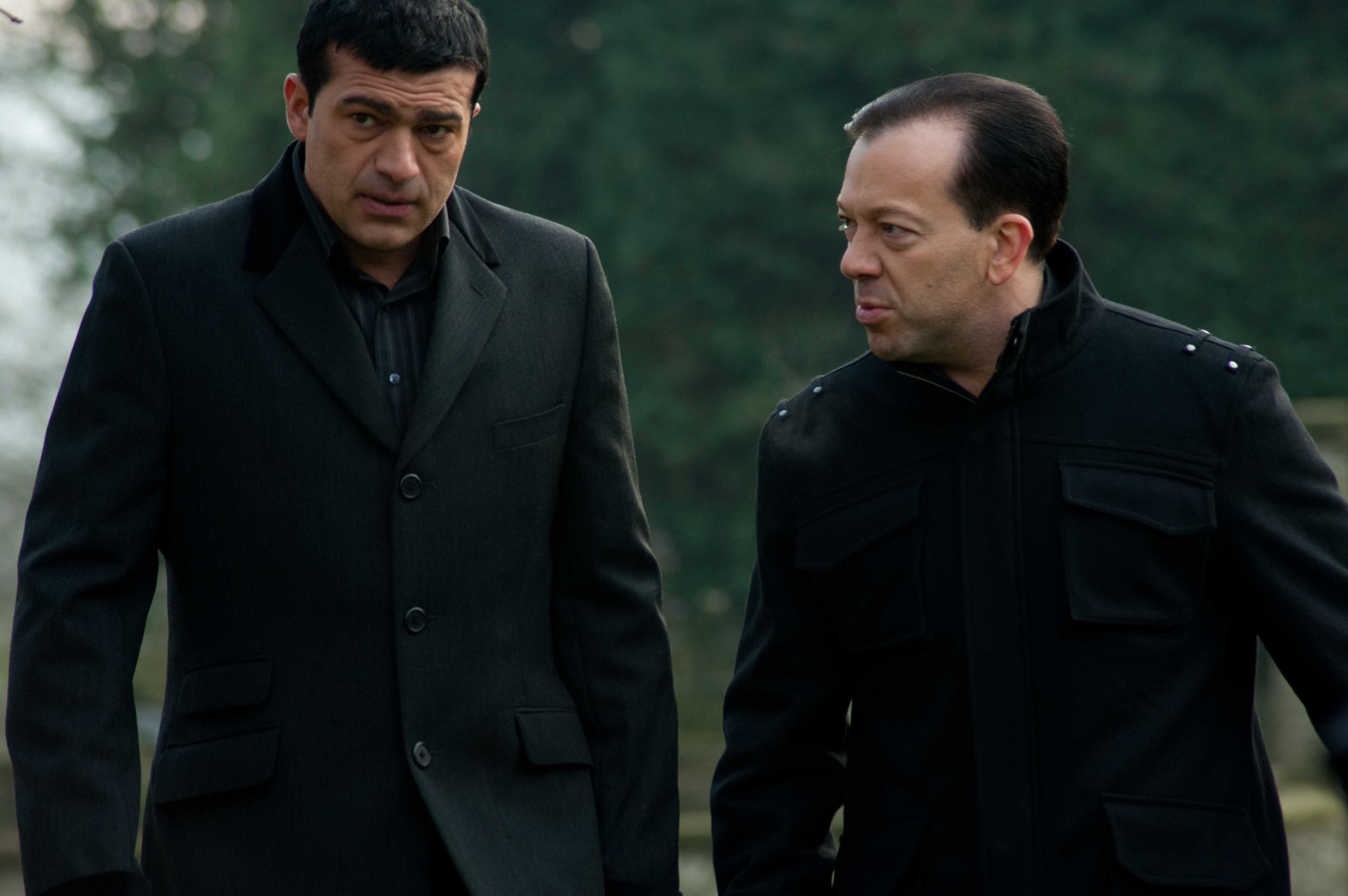 Still of Tamer Hassan and Terry Stone in Bonded by Blood (2010)
