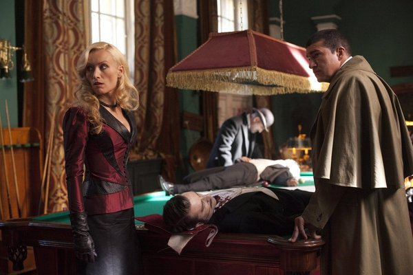 Still of Alastair Mackenzie, Victoria Smurfit and Tamer Hassan in Dracula (2013)