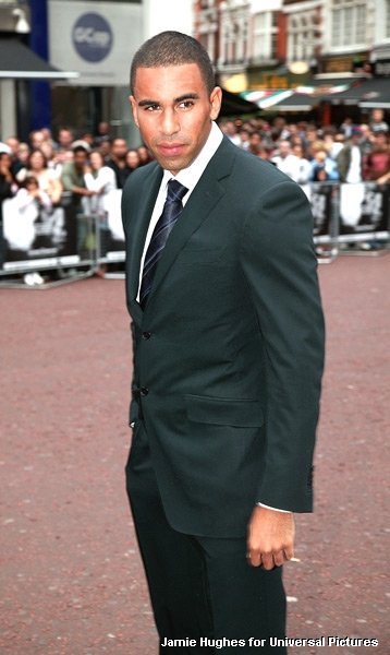 Joey Ansah arrival at Bourne Ultimatum London premiere