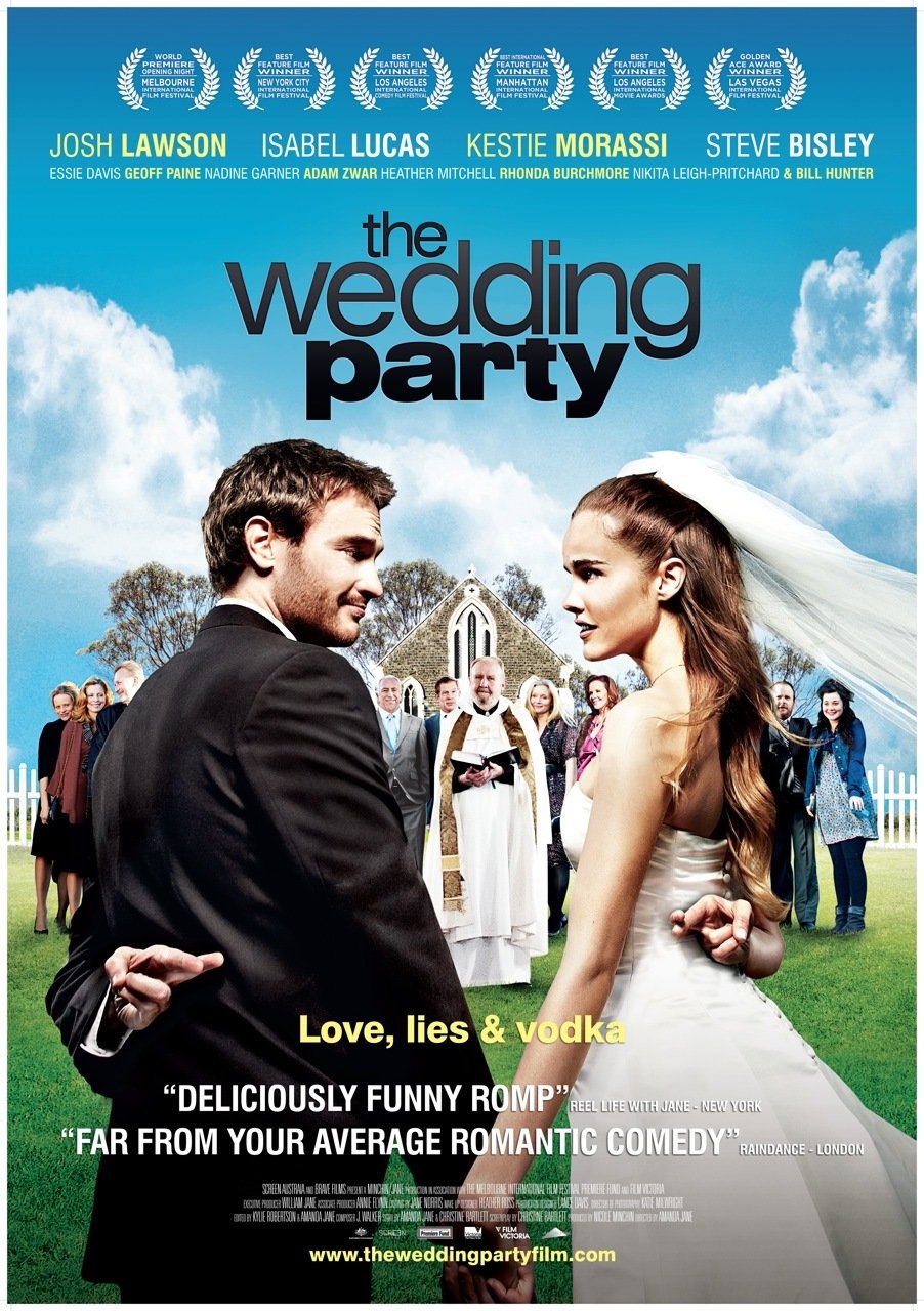 Steve Bisley, Rhonda Burchmore, Essie Davis, Nadine Garner, Bill Hunter, Josh Lawson, Alex Menglet, Heather Mitchell, Geoff Paine, Adam Zwar, Isabel Lucas and Nikita Leigh-Pritchard in The Wedding Party (2010)