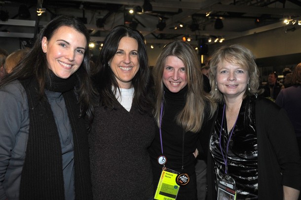 PARK CITY, UT - JANUARY 25, 2010: Editor Kim Furst, Shawna Brakefield, Kimberly Skyrme and Christina Kotlar attend the Utah Film Commission Brunch during the 2010 Sundance Film Fesival at Sundance House