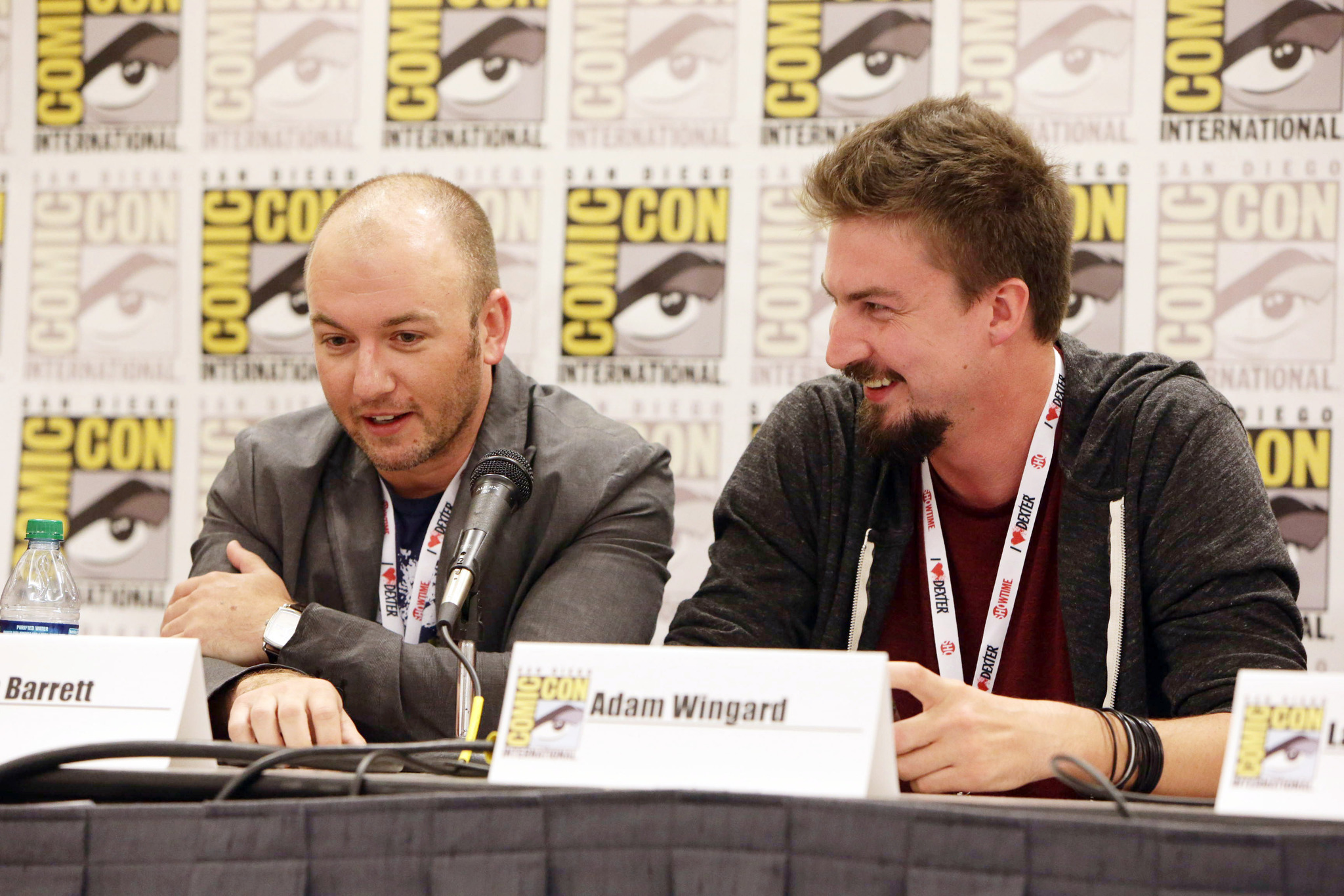 Adam Wingard and Simon Barrett at event of You're Next (2011)