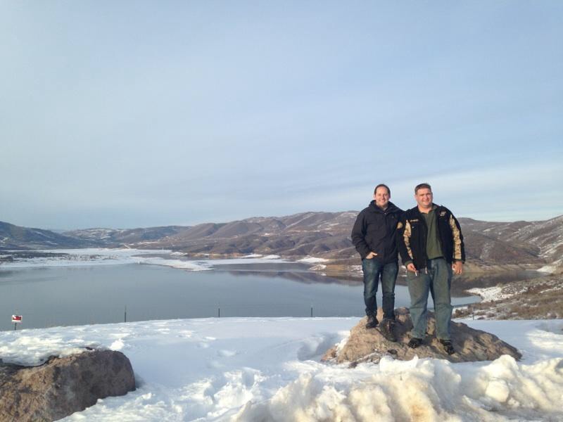 With Kenny Toone at Belvoir Reservoir, Utah (2014)