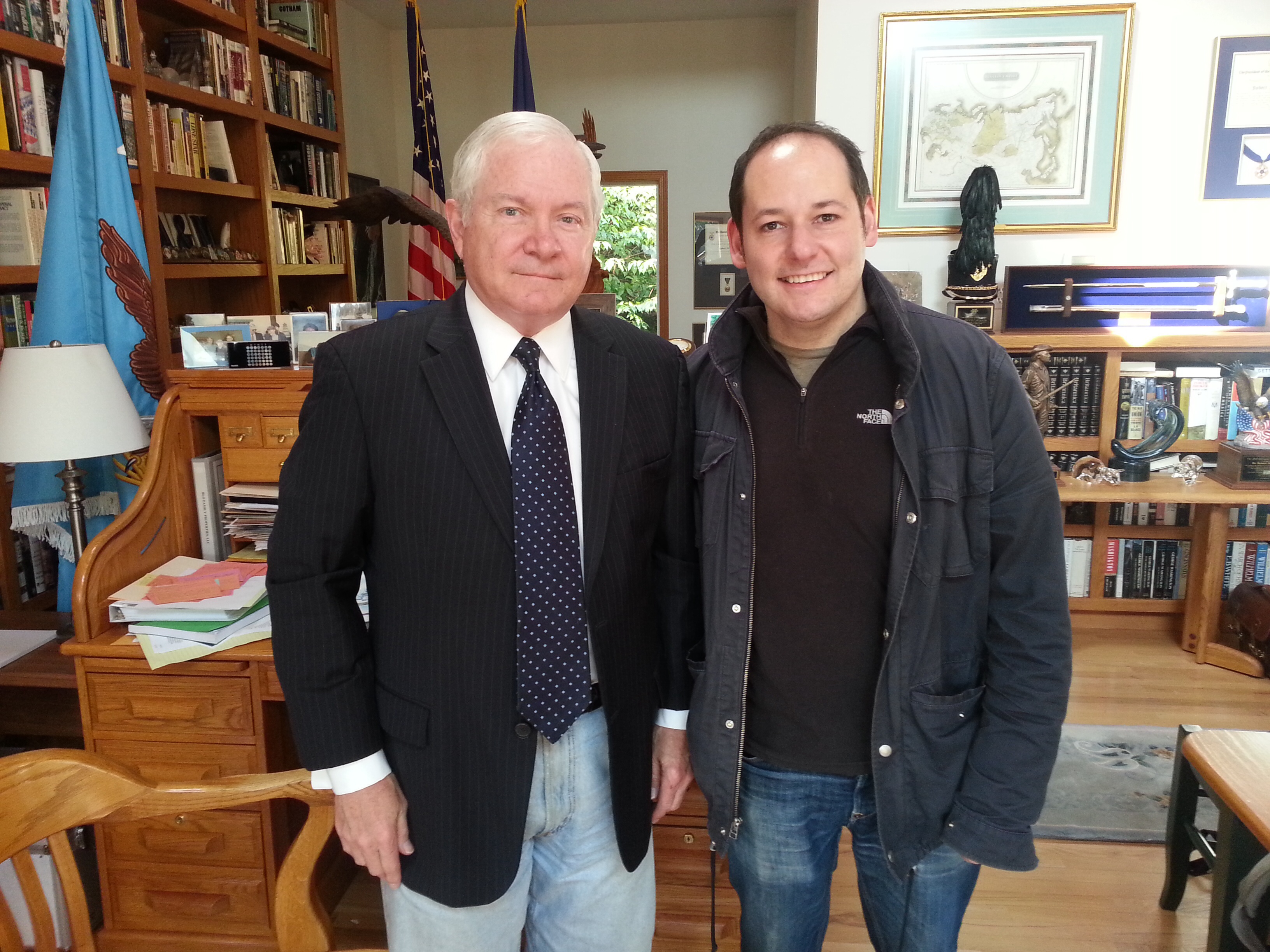 With Defense Secretary Robert Gates