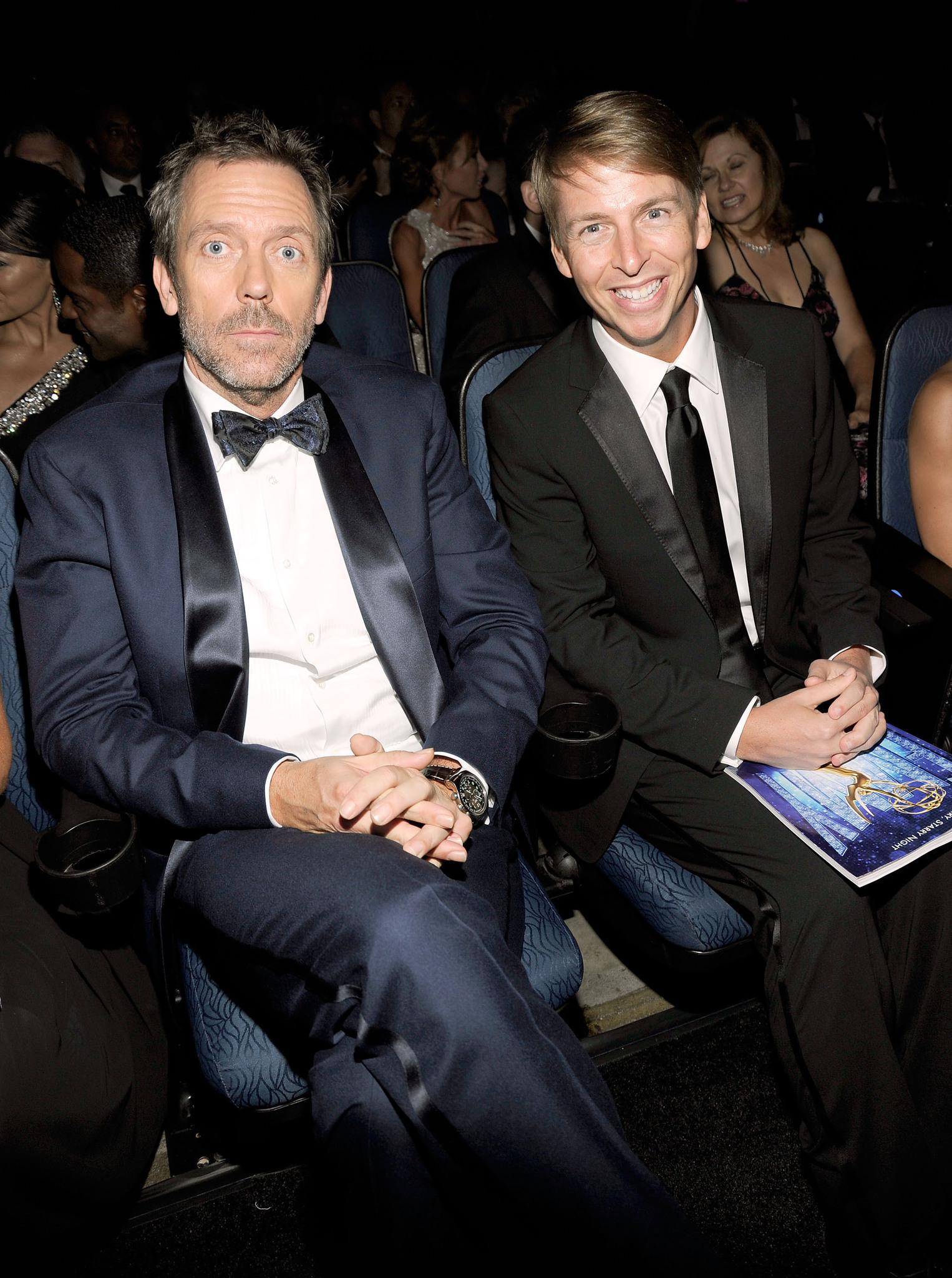 Hugh Laurie and Jack McBrayer