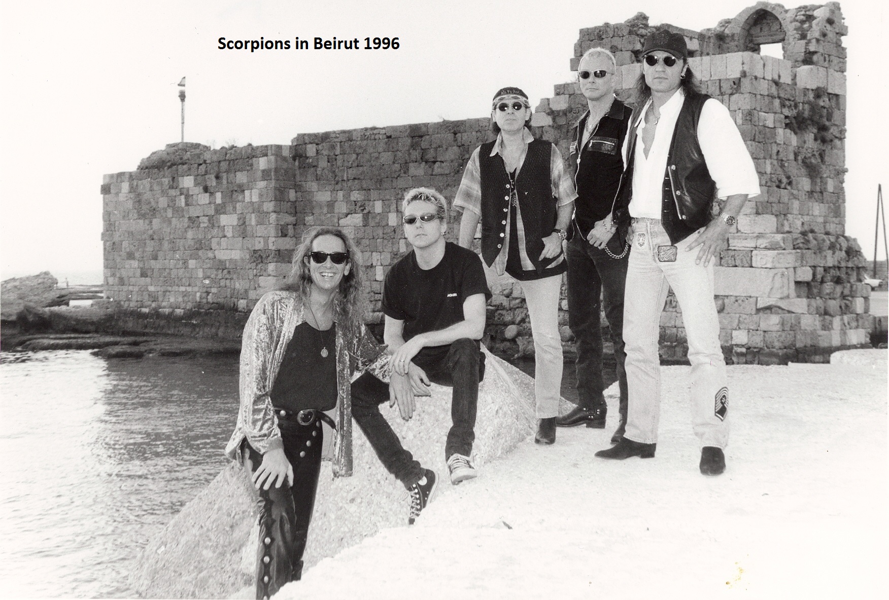 Ralph Rieckermann with Scorpions in Beirut 1996