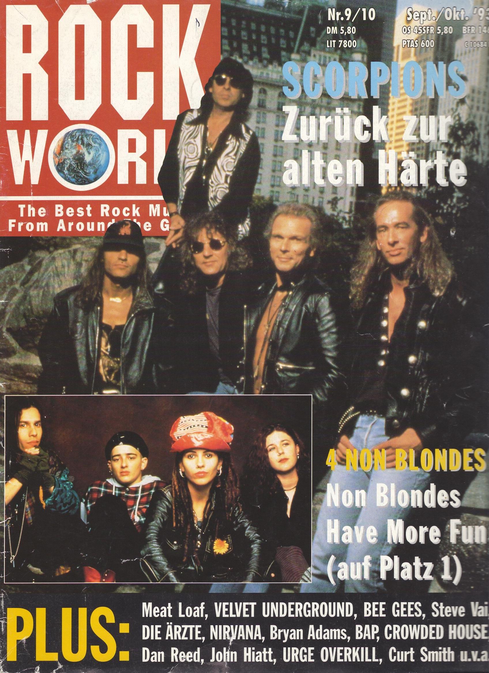 Ralph Rieckermann with Scorpions on Rock World Magazine Cover