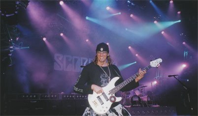 Ralph Rieckermann on Stage with Scorpions