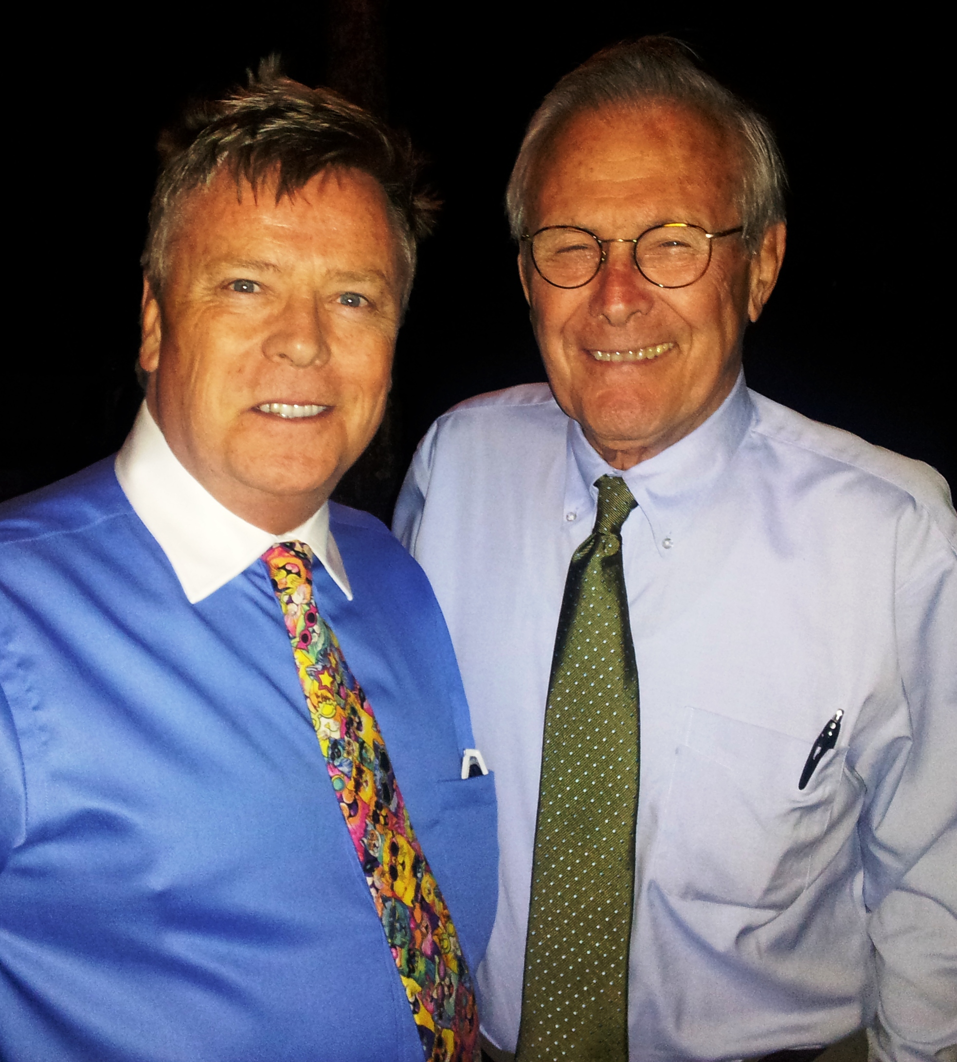 John van Dalen, Donald Rumsfeld. The Ocean Club, Palm Beach. April 27, 2013.