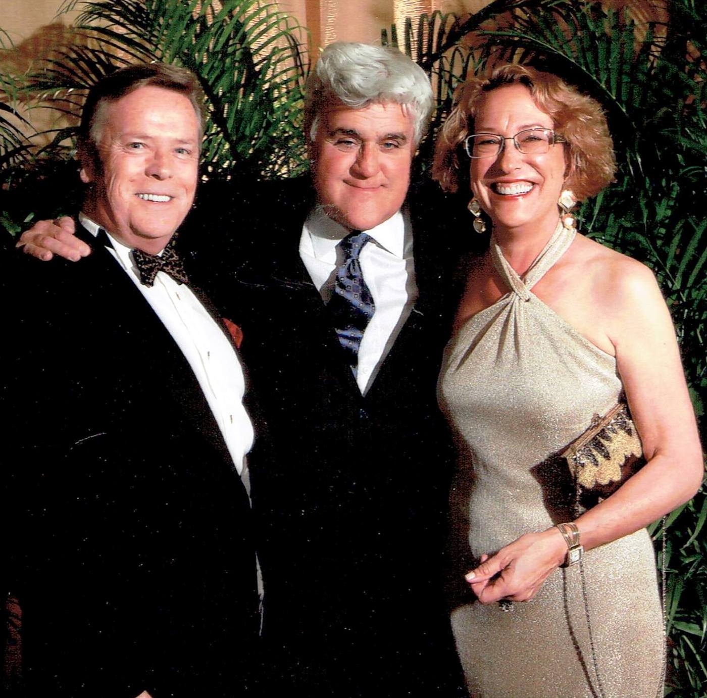 John van Dalen, Jay Leno, Sally Higgins. The Breakers, Palm Beach. 50th Anniv Gala University of Miami Miller School of Medicine, Dept of Neurology. Feb. 25, 2012.