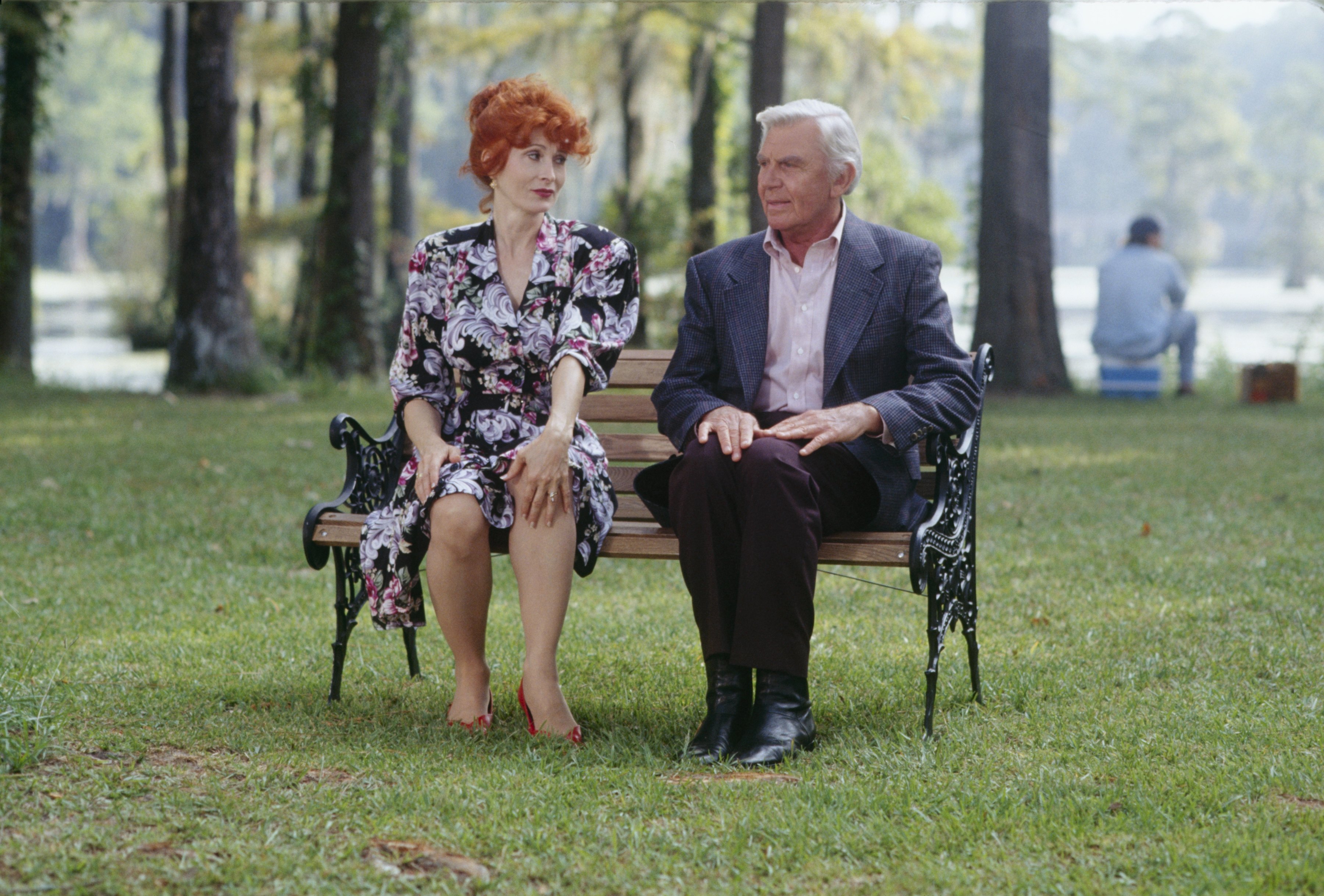 Still of Andy Griffith and Anita Morris in Matlock (1986)