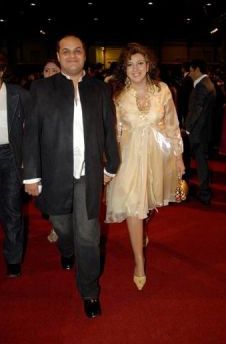 Puneet Sira (Writer/Director) and Vekeana Dhillon (Writer), walking the Red Carpet at the IIFA Awards