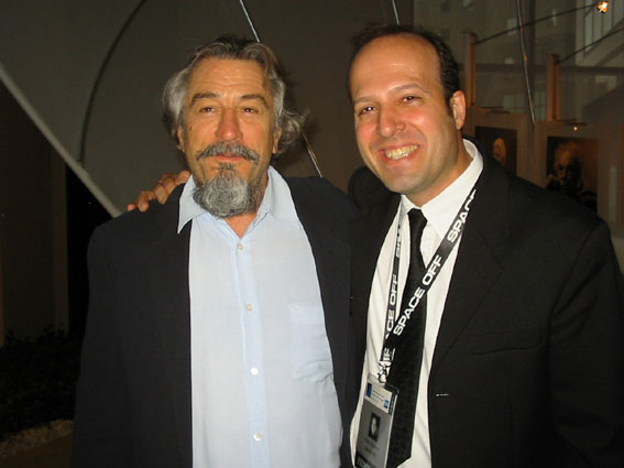 Tino Franco & Robert De Niro in Tribeca Film Festival 2003