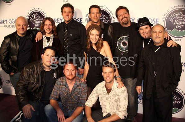 Band from Tv play at the Breeder's Cup with Michael Chicklis, Greg Grunberg, James Denton, Scott Grimes and Jesse Spencer and Louise Griffiths.