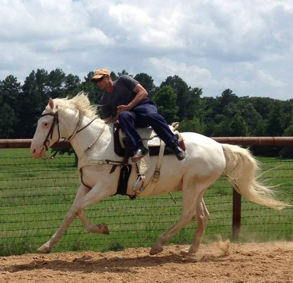 trick riding practice 2014