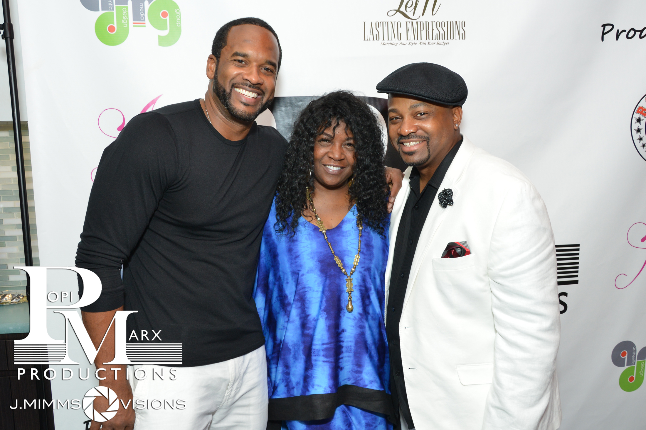 Andre Pitre, Charnele Brown, Marcus Freeman at The Prank movie premiere.