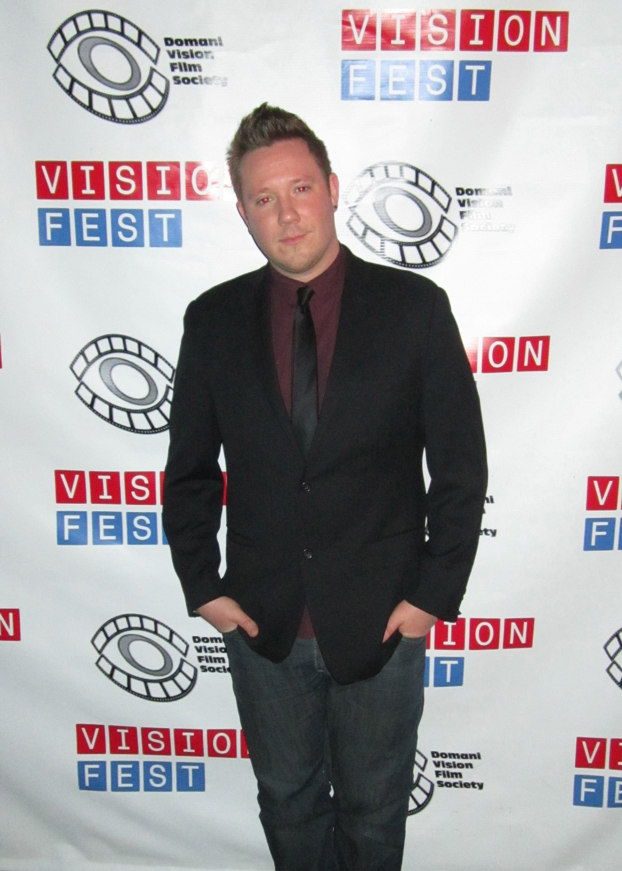 Director Brendan Gabriel Murphy on the red carpet at Visionfest NYC.