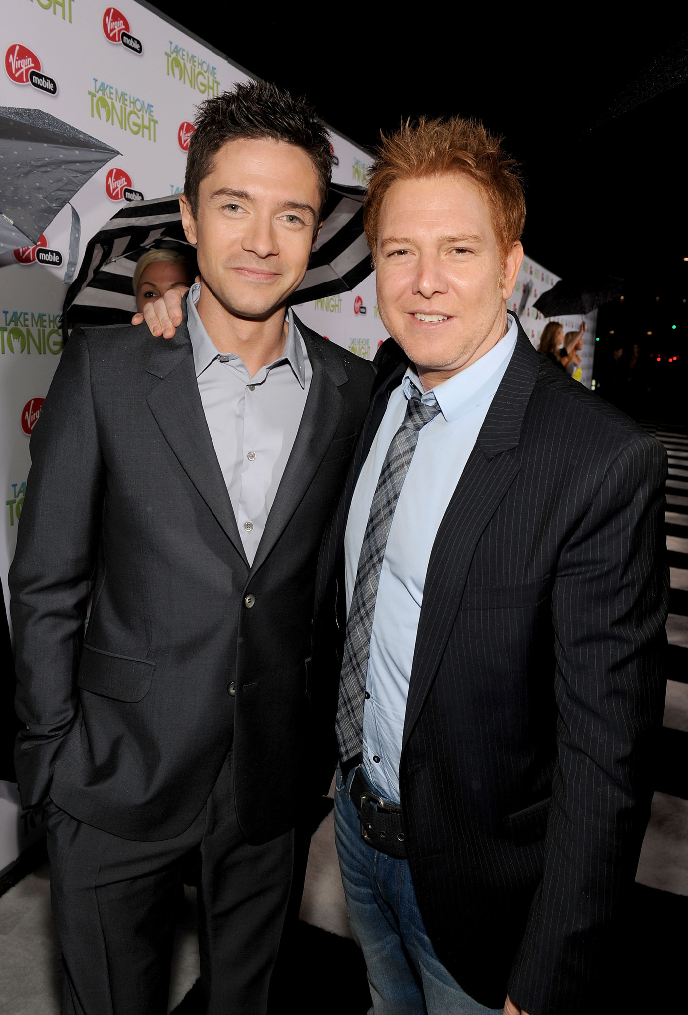 Topher Grace and Ryan Kavanaugh at event of Take Me Home Tonight (2011)