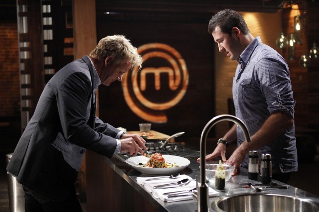 Still of Gordon Ramsay and Sharone Hakman in Masterchef (2010)