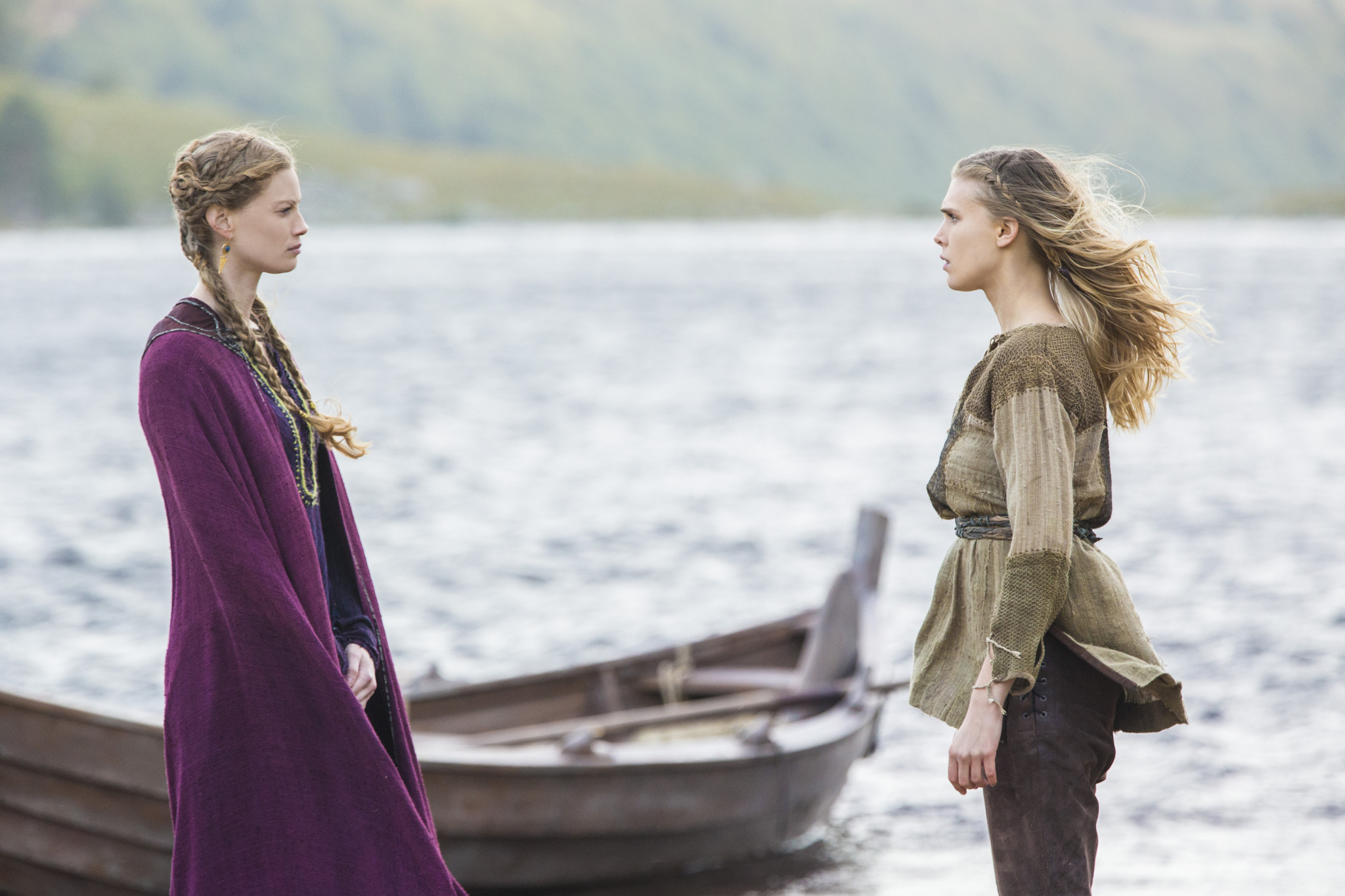 Still of Alyssa Sutherland and Gaia Weiss in Vikings (2013)