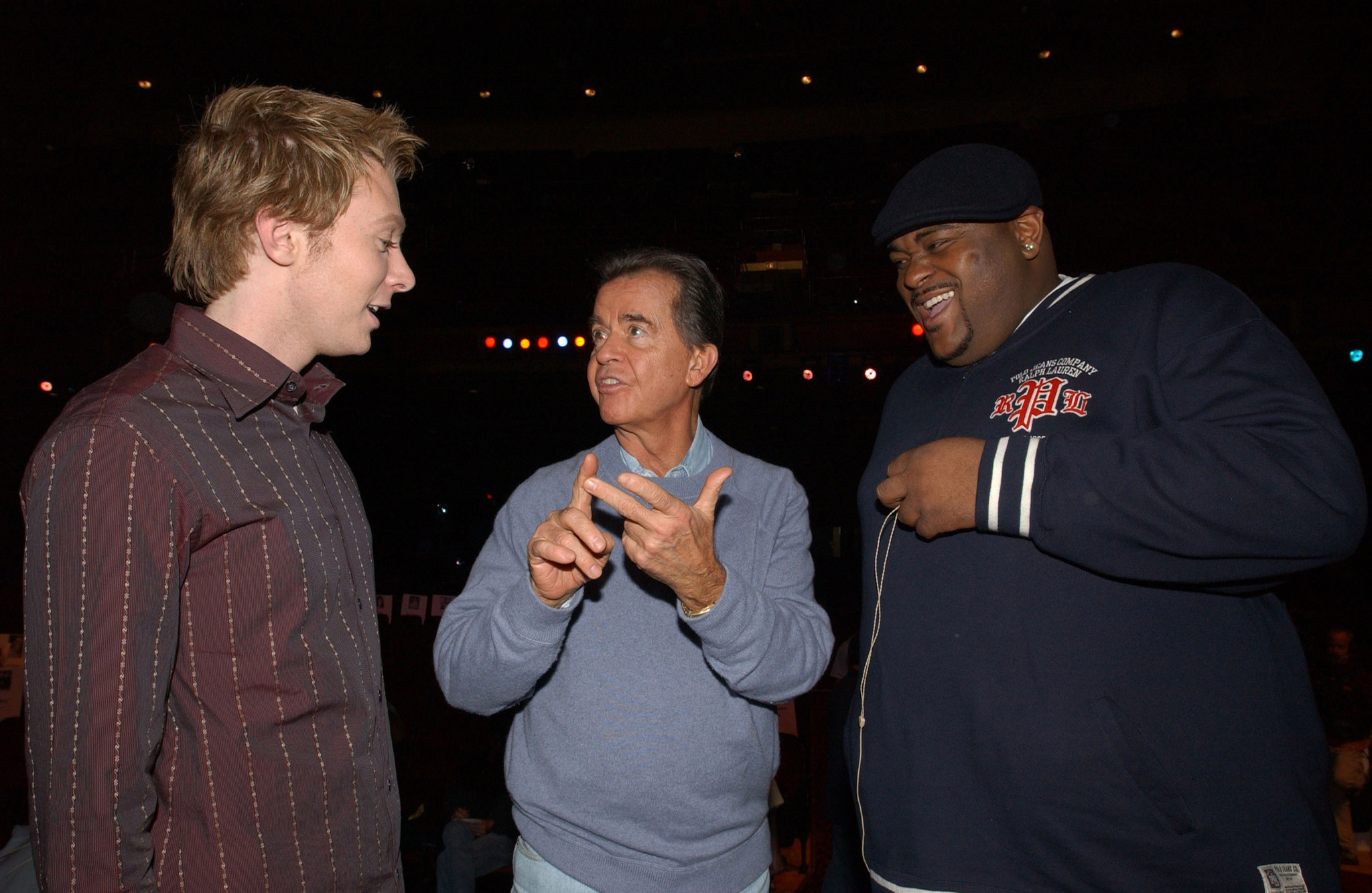 Dick Clark, Ruben Studdard and Clay Aiken