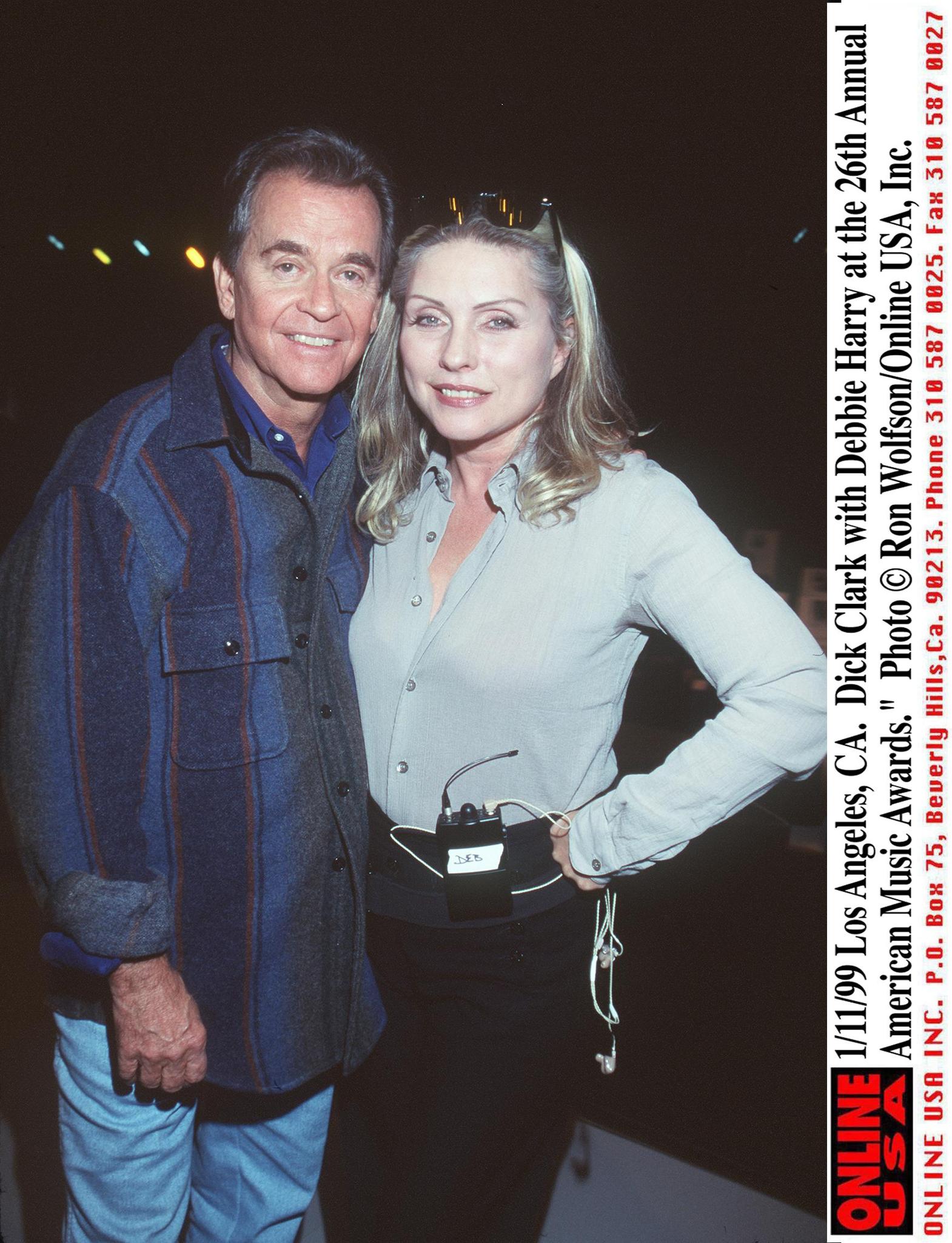 Deborah Harry and Dick Clark