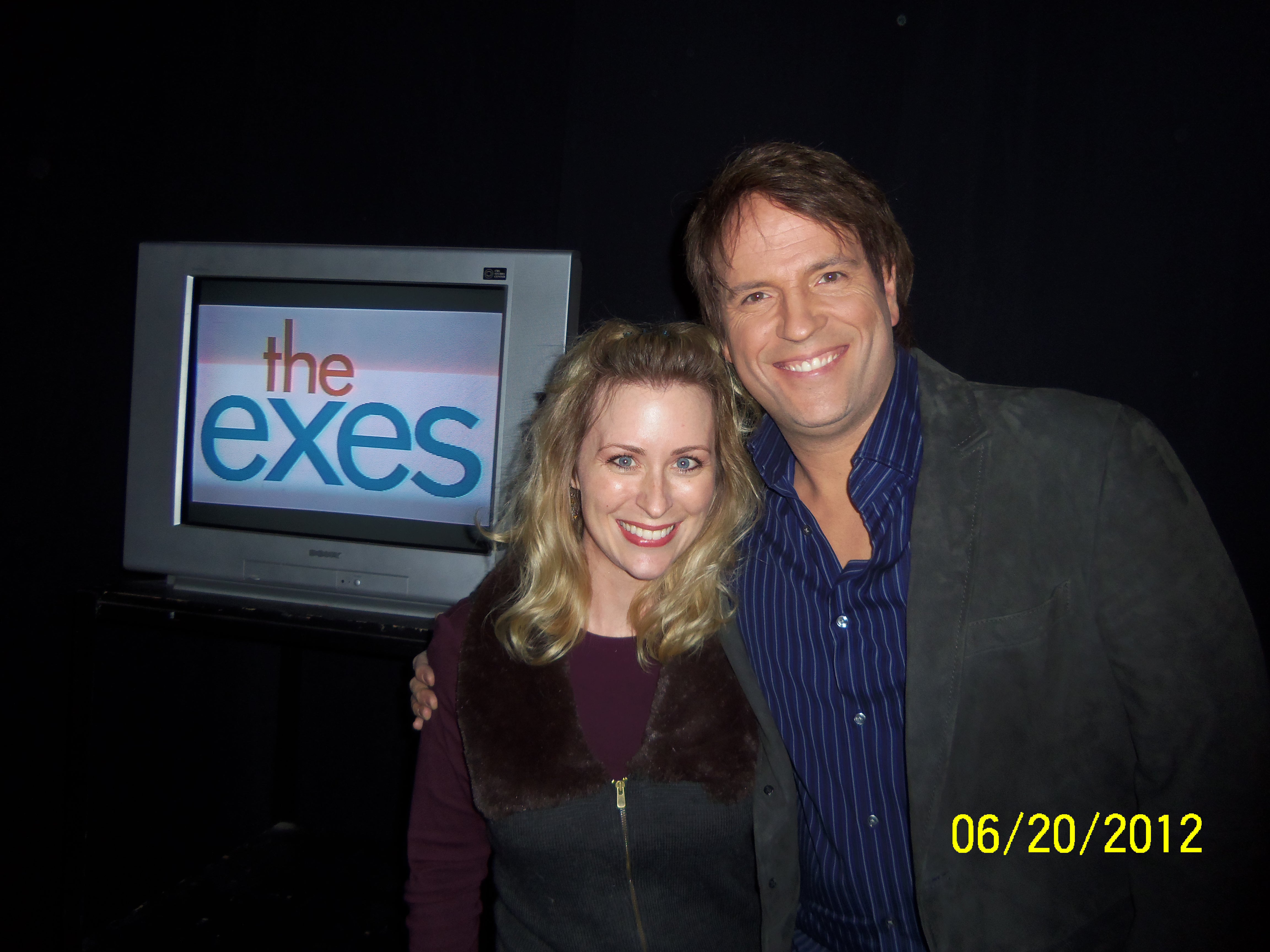 Dean and Starr Cudworth at the live taping of The Exes