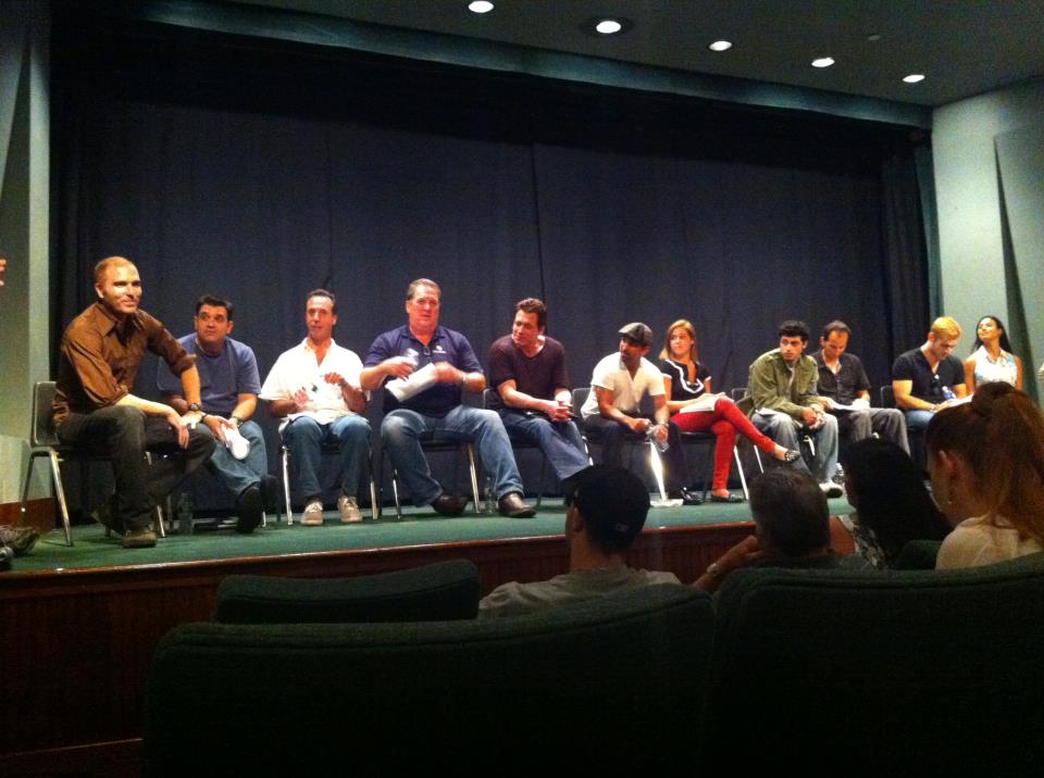 PEP reading, with Gino Cafarelli, Nelson Avidon, Mike Starr, Holt McCallany, James Madio, Shelby Leshine, Peter Evangelista, Louis Vanaria, Paul Gennaro, and Samantha Safdie