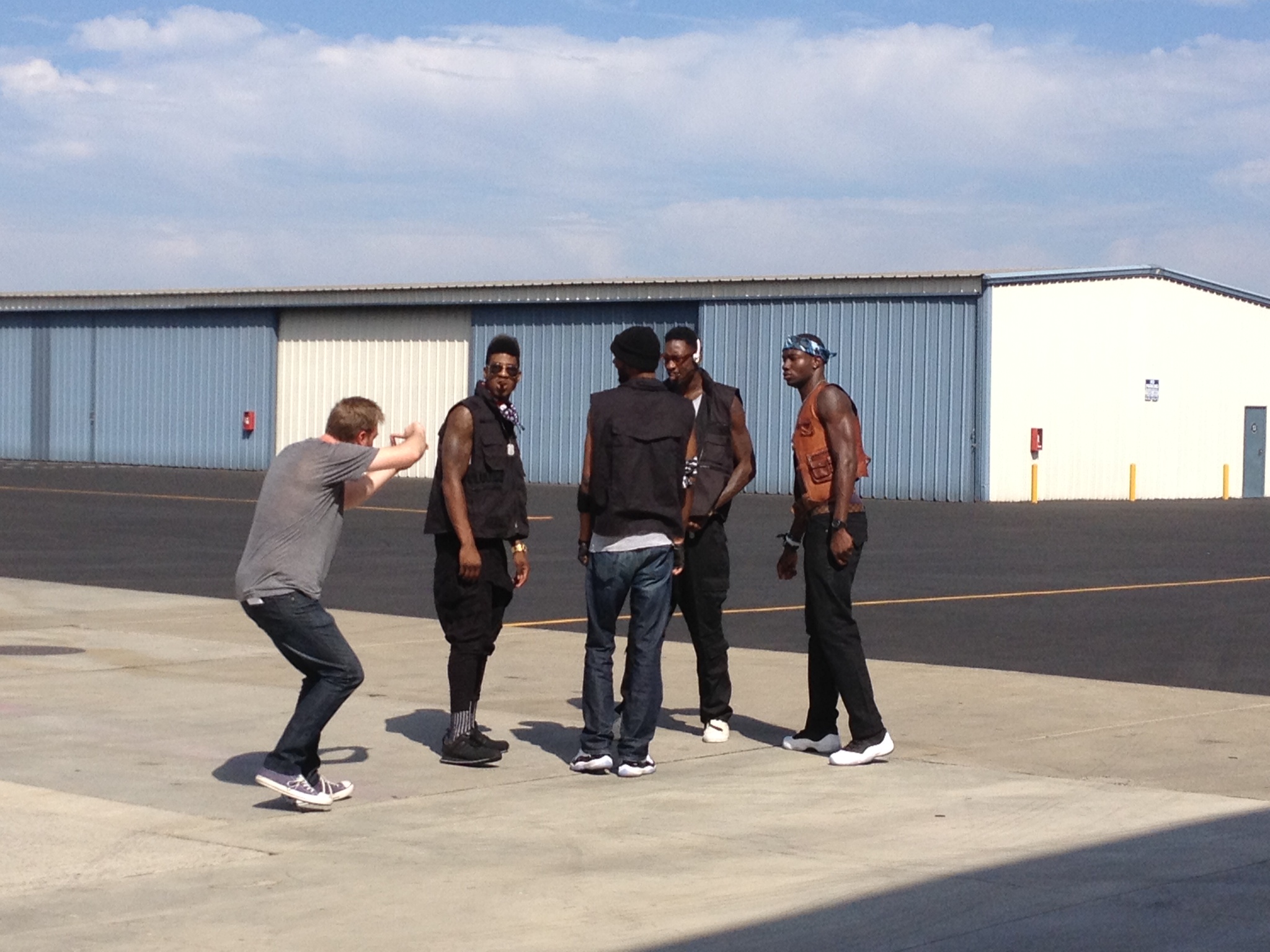 Directing Iman Shumpert, Larry Sanders, and Corey Brewer for a Relativity Sports short.