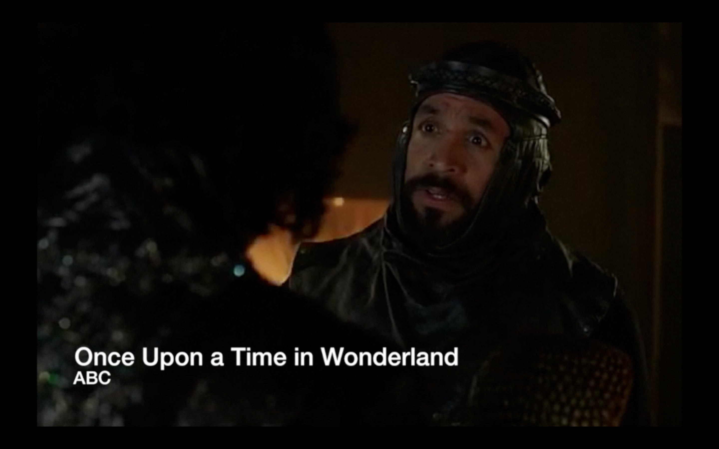 Naveen Andrews and Chad Riley as Jafars Guard in ABC's Once Upon a Time in Wonderland
